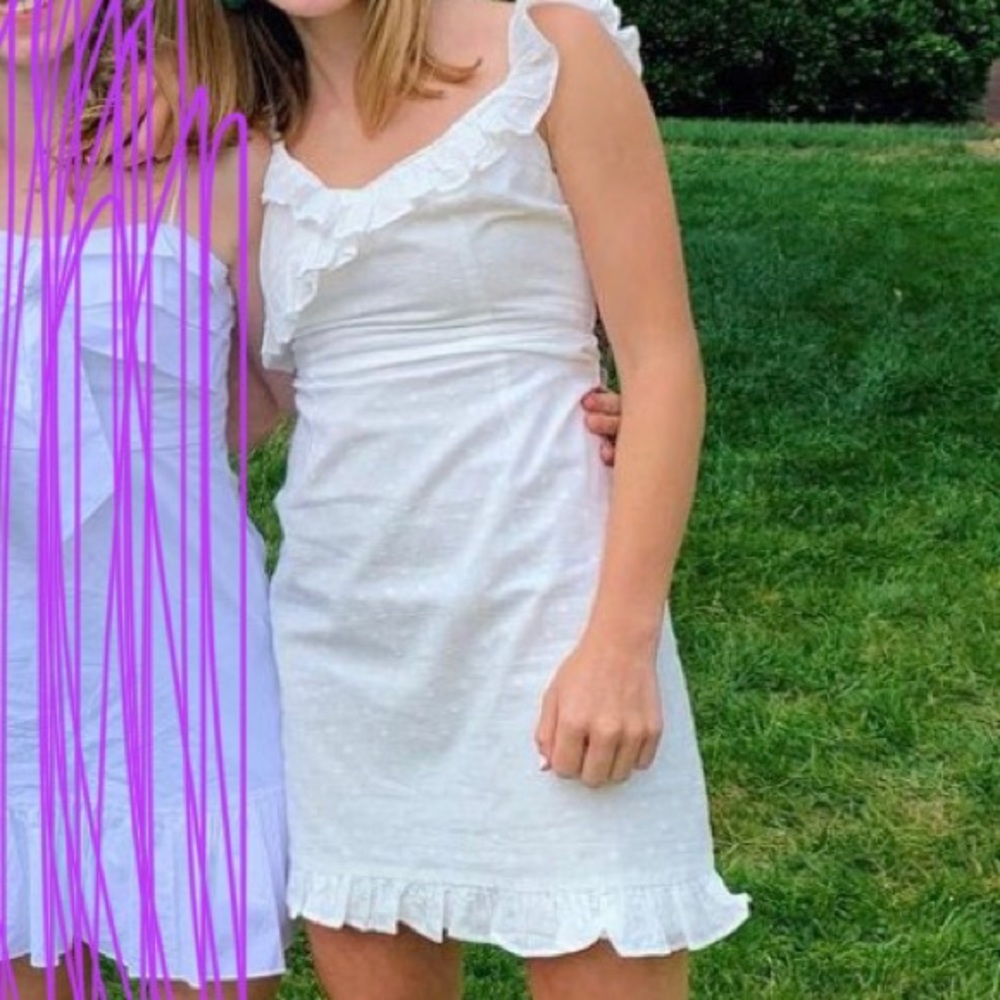 Bb dakota rsvp white mini dress. Size zero.